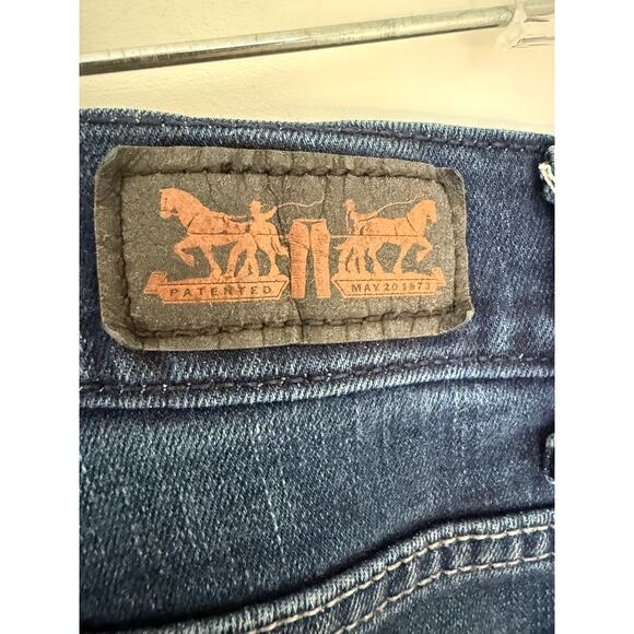 Levi’s 512 Perfectly Slimming Bootcut Jeans 12M Stretch Mid Rise Dark Wash - Picture 6 of 10